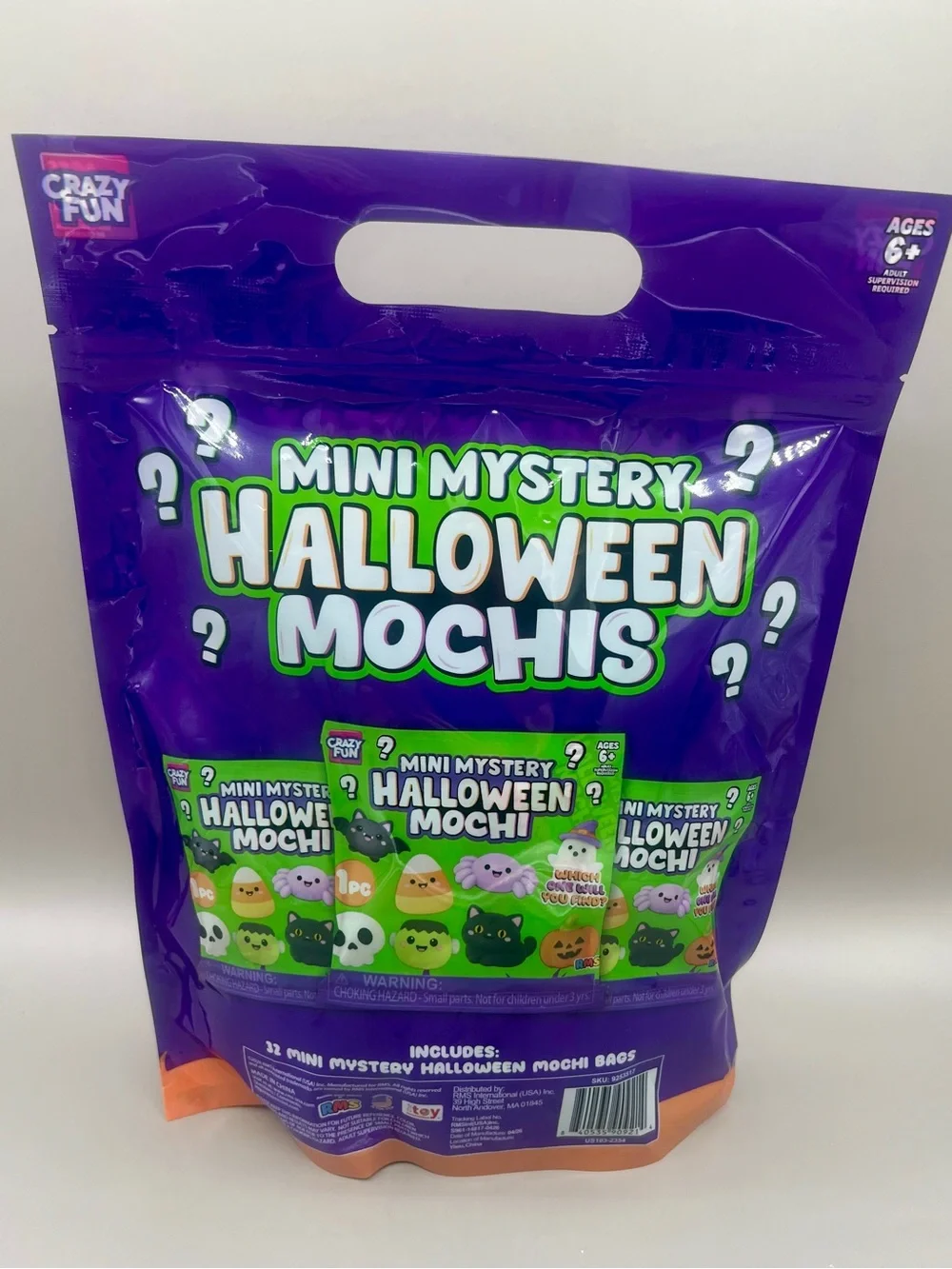 RMS Crazy Fun Mini Mystery HALLOWEEN Mochis Surprise Squishes ~ 32 Pack NEW🎃👻😱